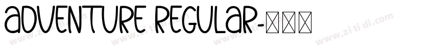 adventure regular字体转换